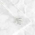 Juniper Branch Necklace: Silver