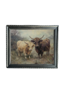 Highland Cows | French Country Black Framed Art