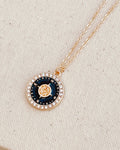 Double-Sided Compass Pendant Necklace