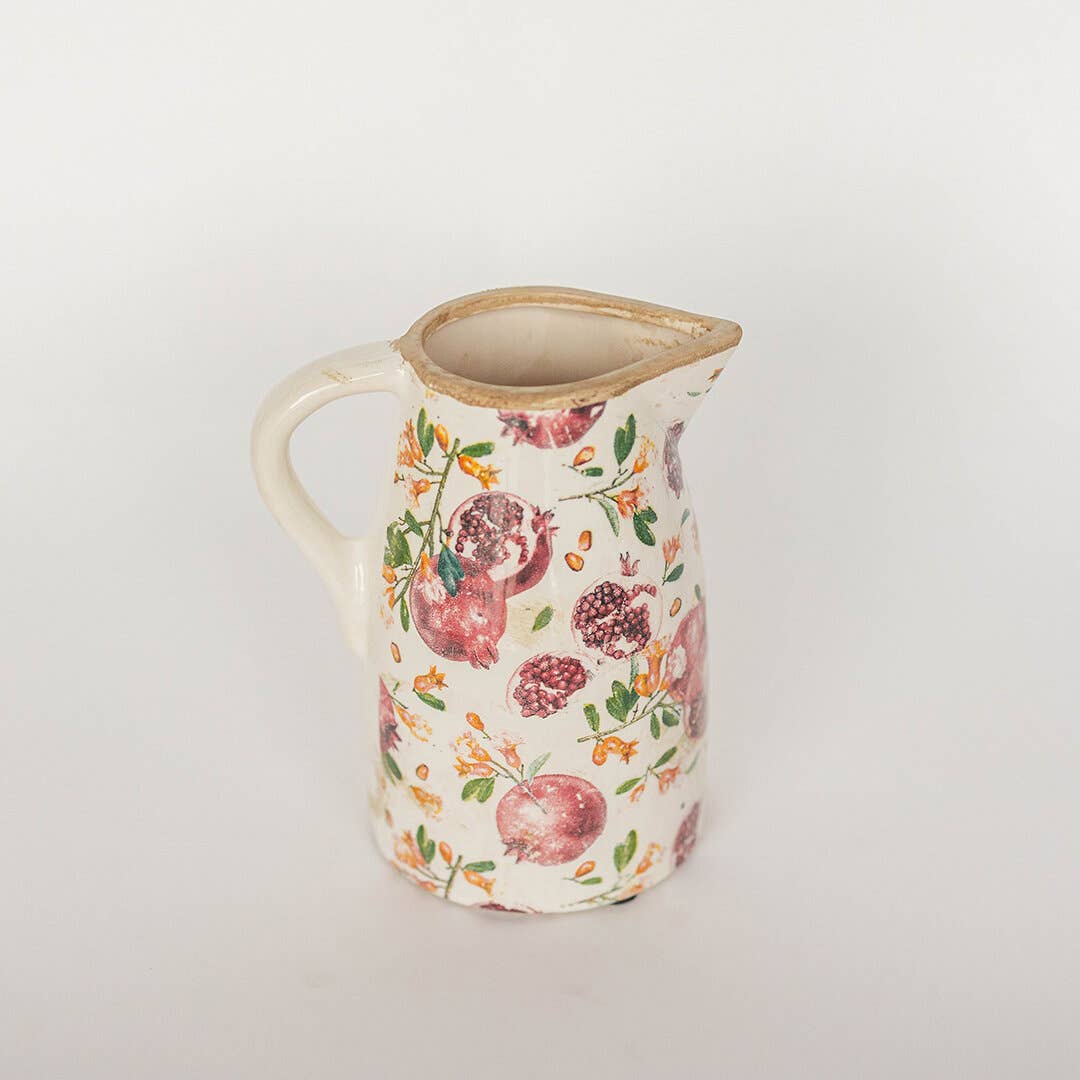 Ceramic Pomegranate Pitcher