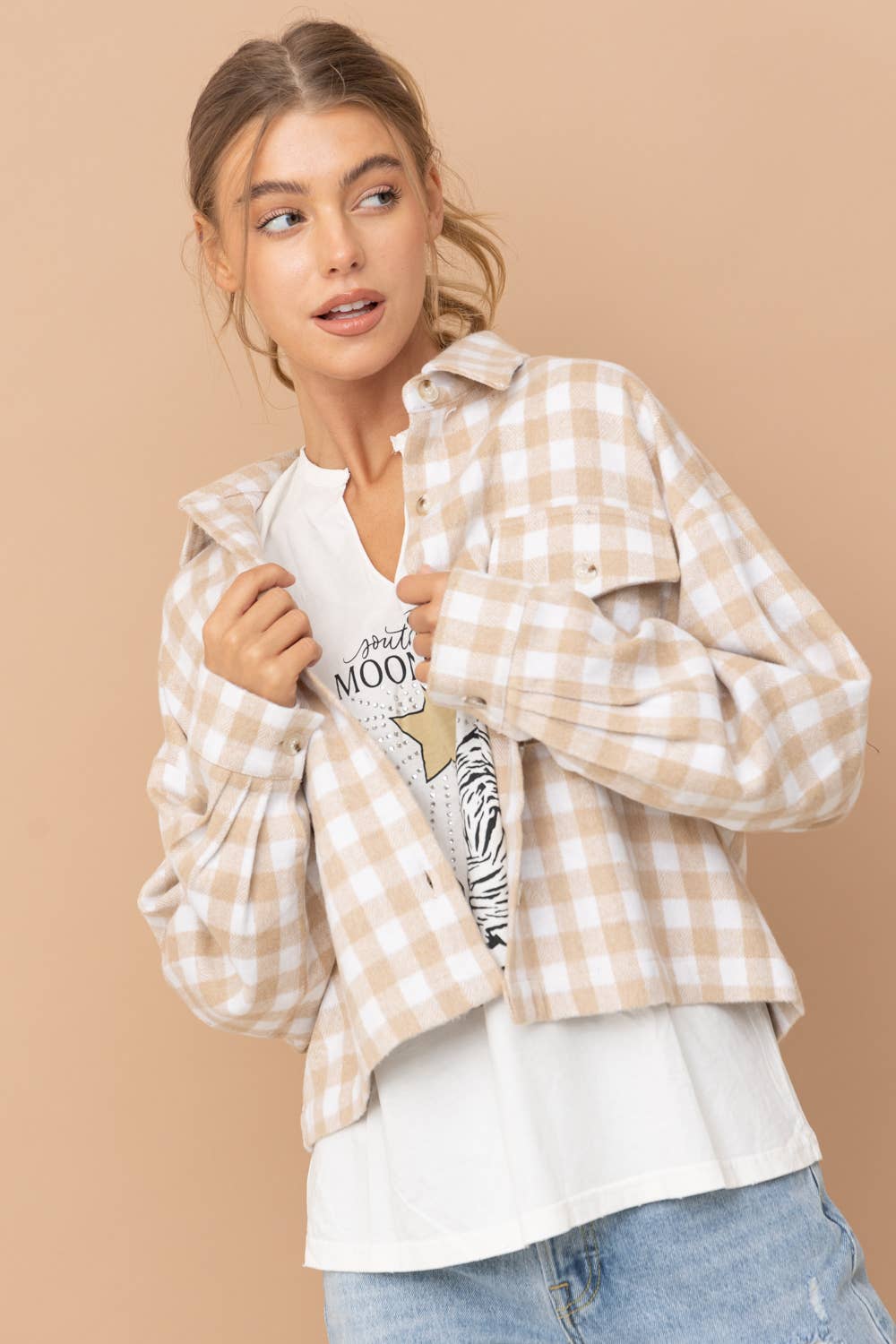 Cropped Shirt Jacket