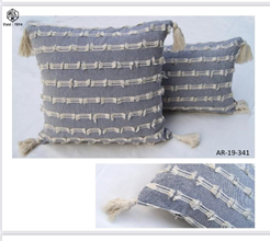 16" x 24" Rectangular Cushion Cover With Tassels
