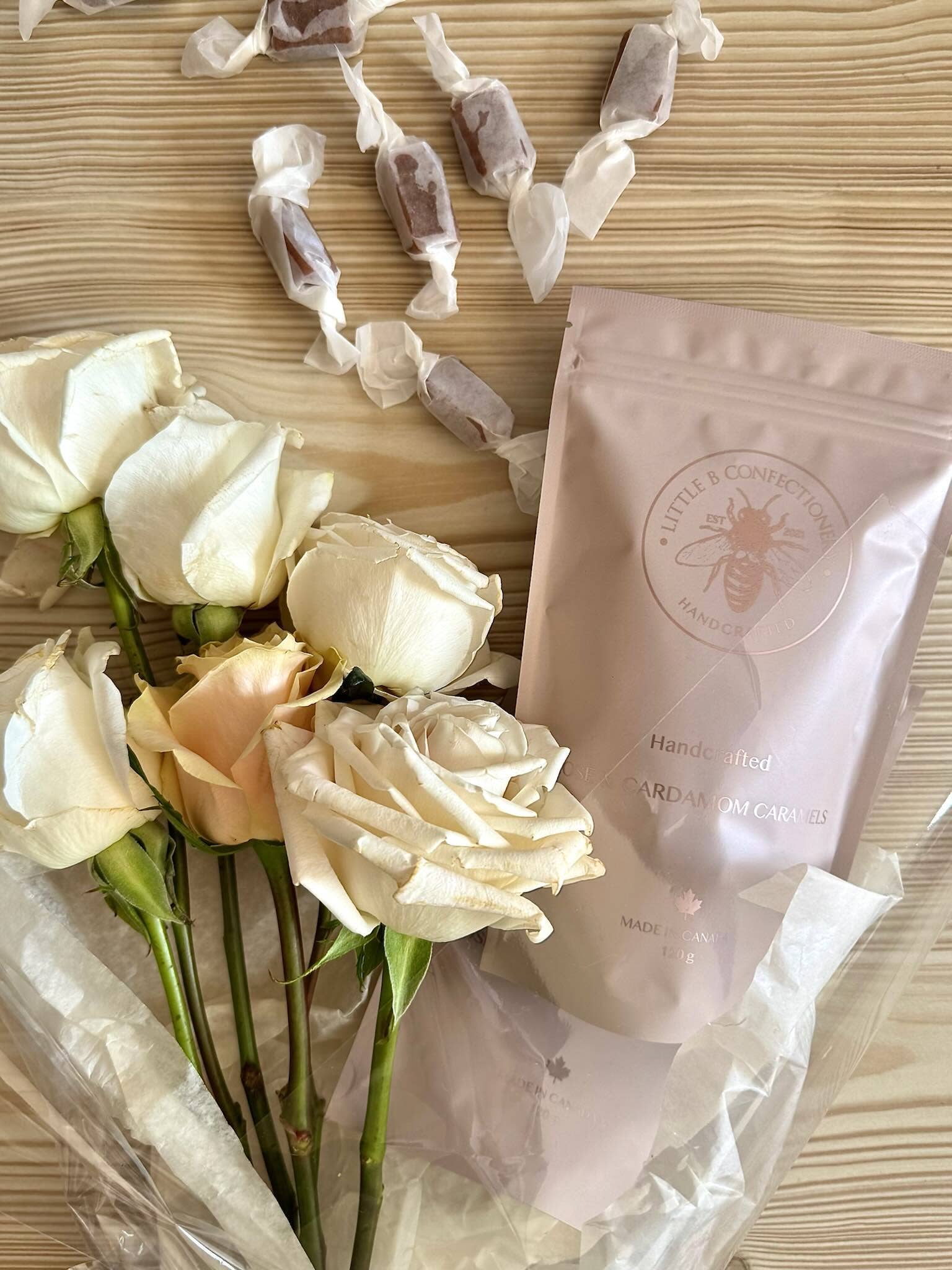 Rose & Cardamom Caramels