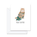 Meowy Christmas- Greeting Card