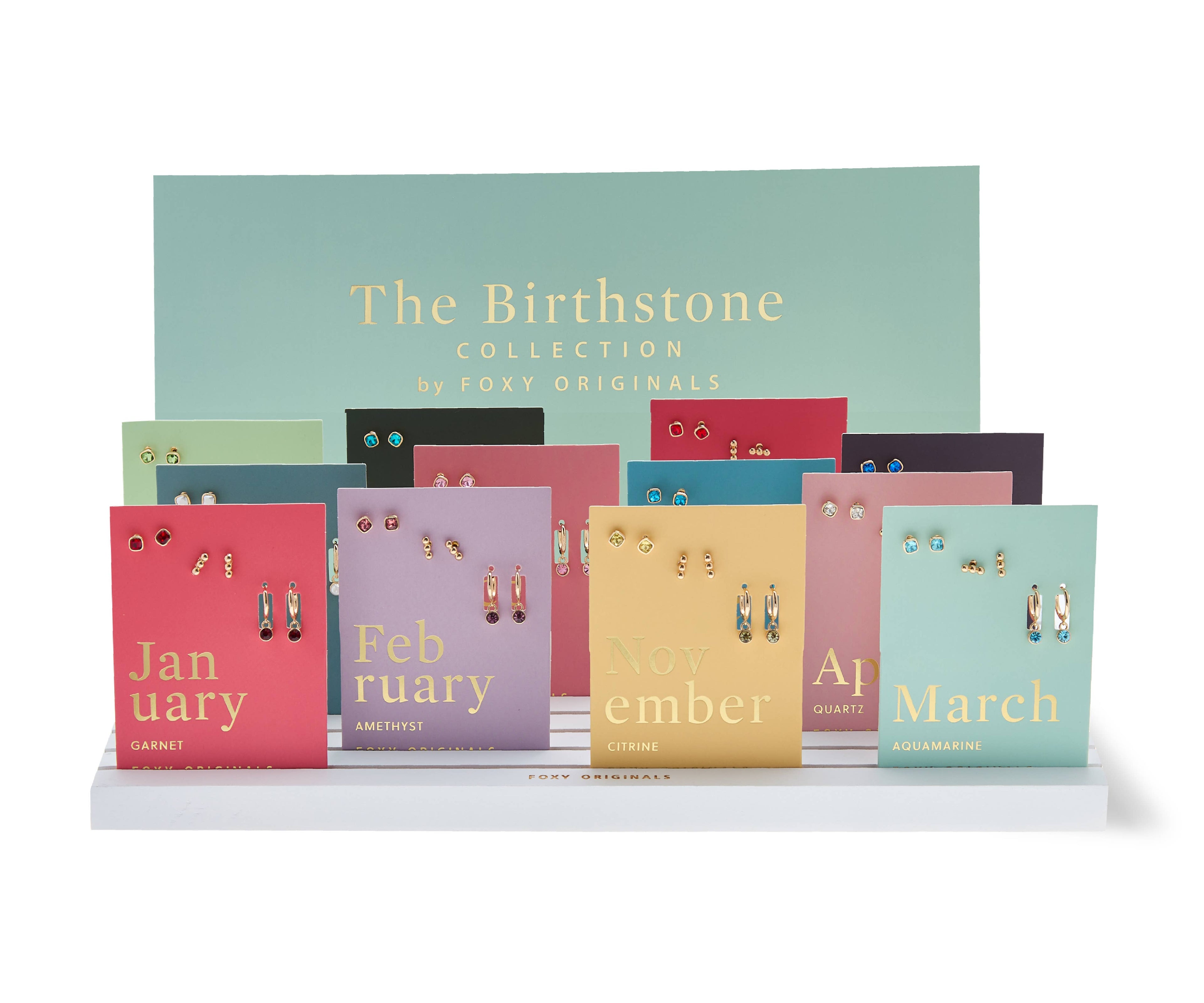 Birthstone Collection Displays | Necklaces & Earrings