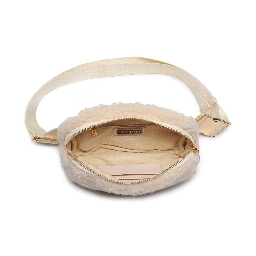 Santi Sherpa Shearling Belt Bag Fanny Pack