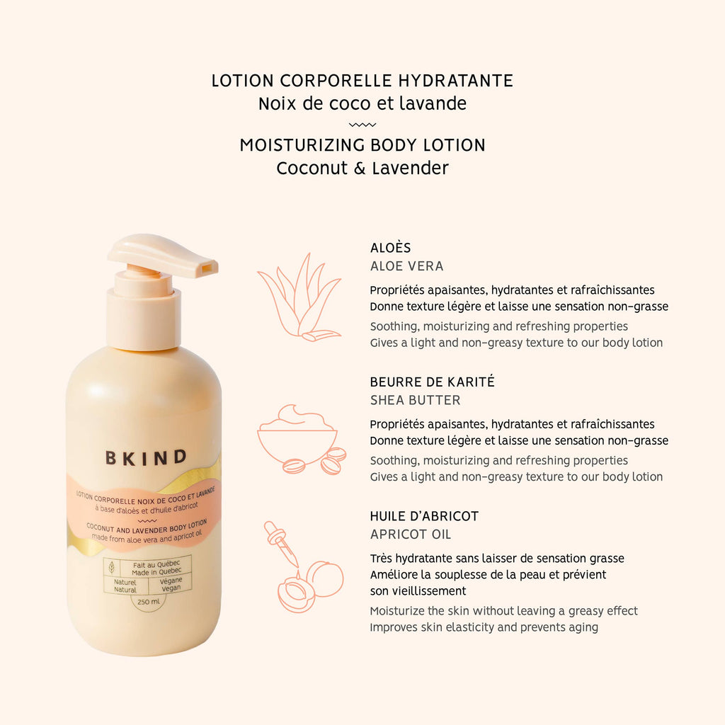 Moisturizing body lotion - Coconut & lavender