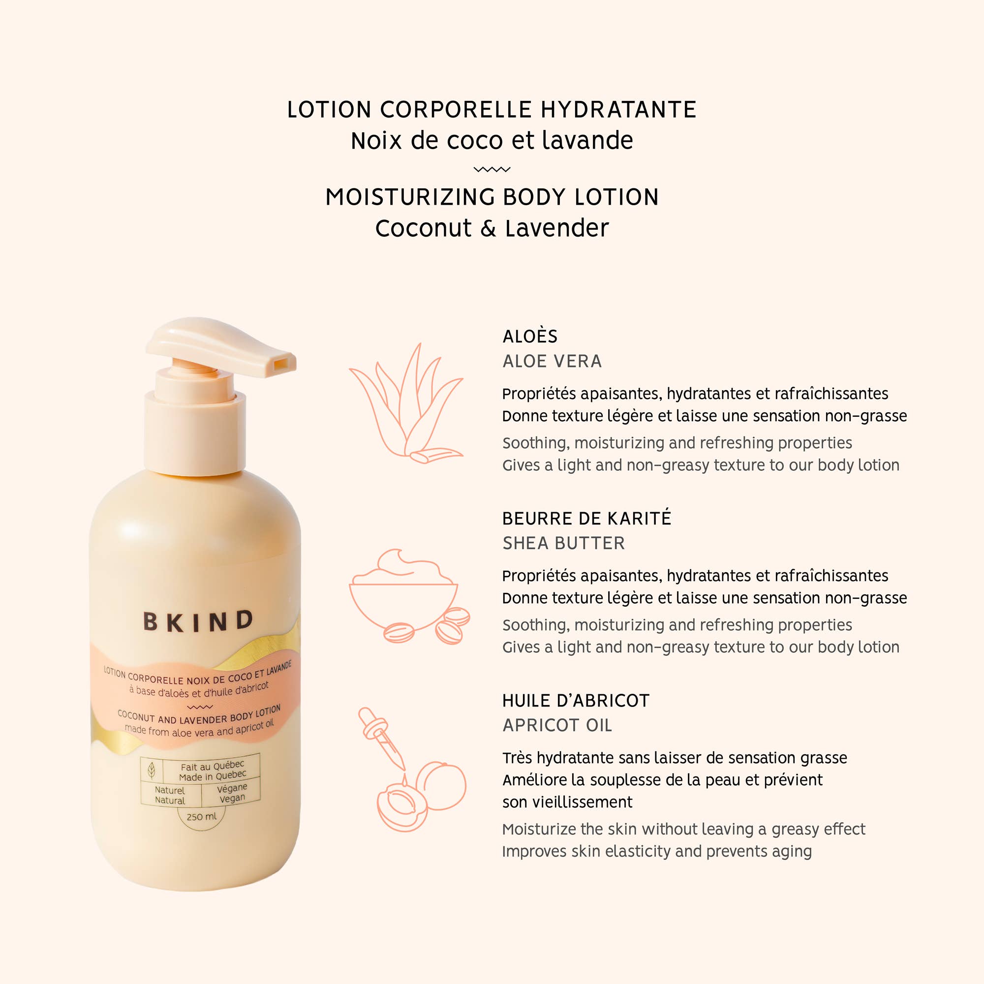 Moisturizing body lotion - Coconut & lavender
