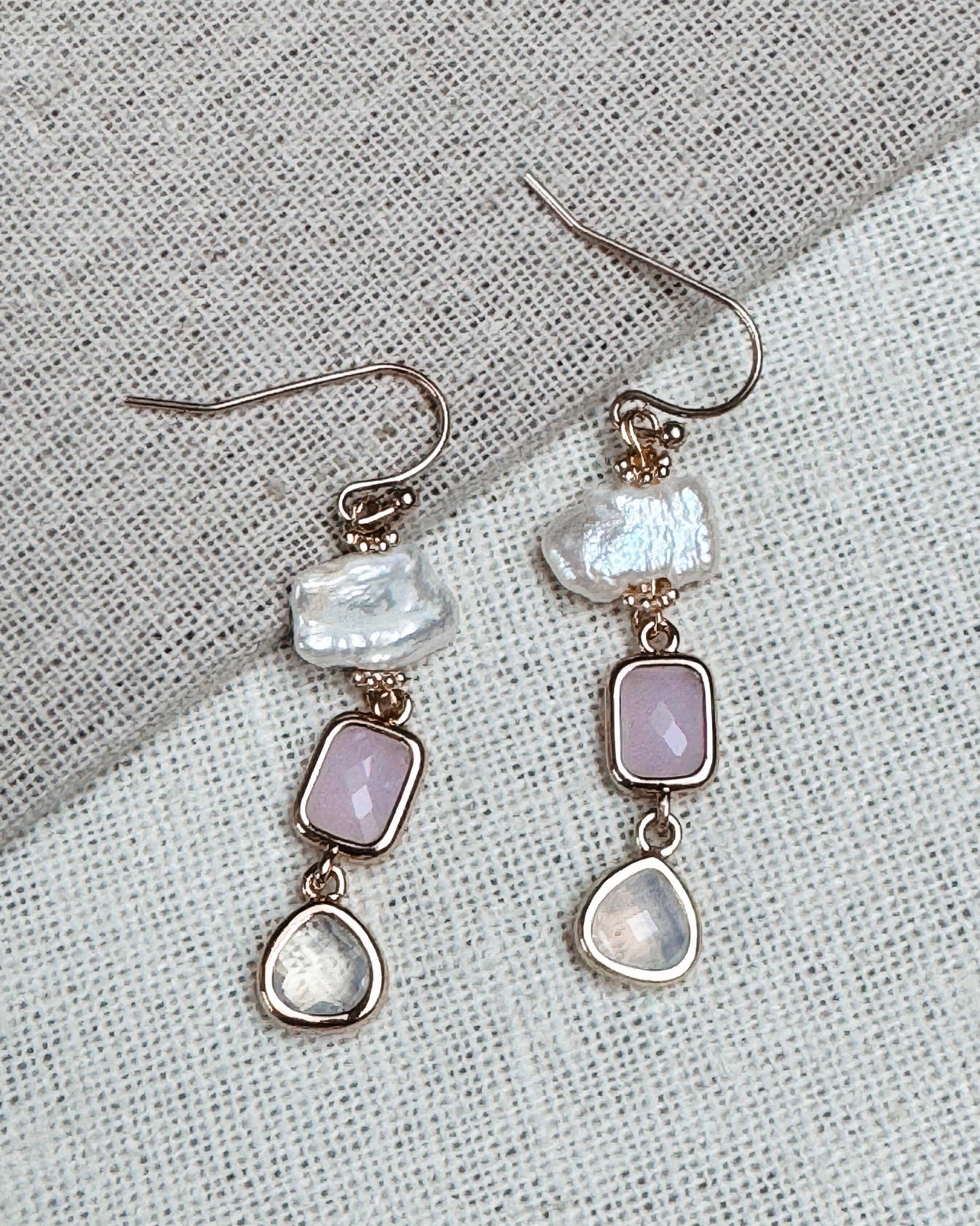 Freshwater Keshi Pearl Earrings