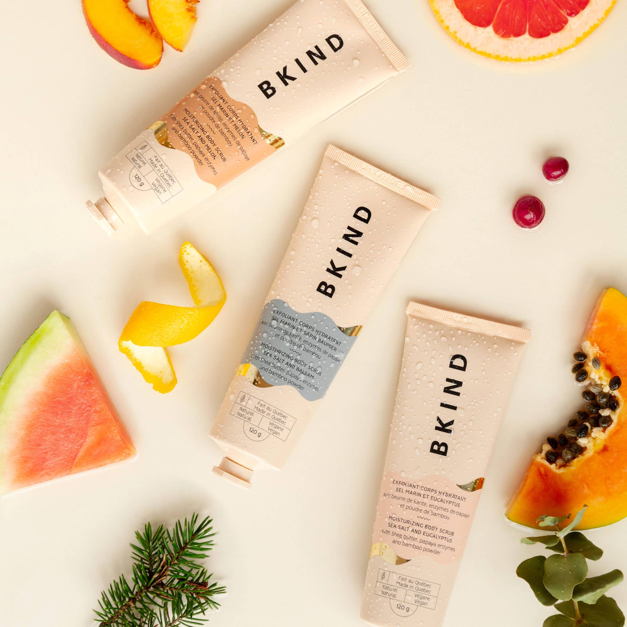 BKIND Moisturizing body scrub | Sea salt and melon