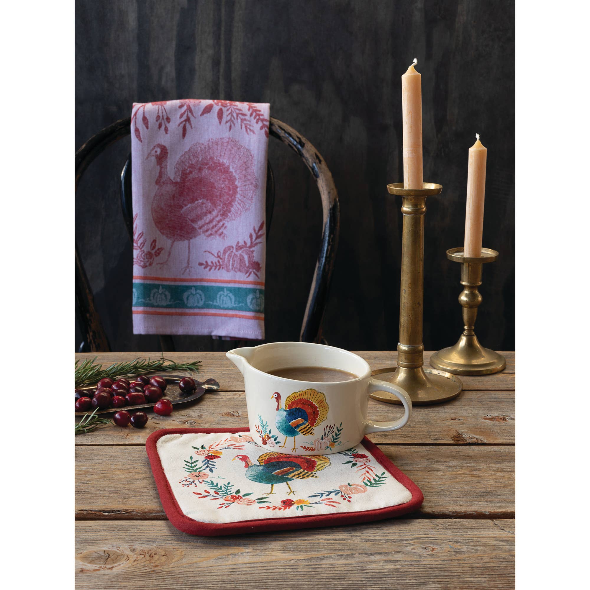 Harvest Turkey Thanksgiving Gravy Boat