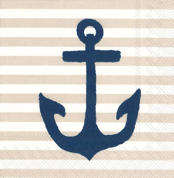 Cocktail Napkin 20pk - Anchor