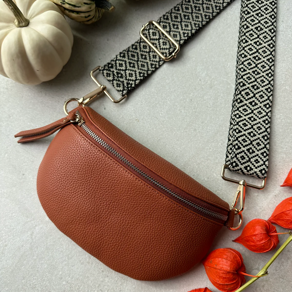 Crossbody Bag | Rust Brown