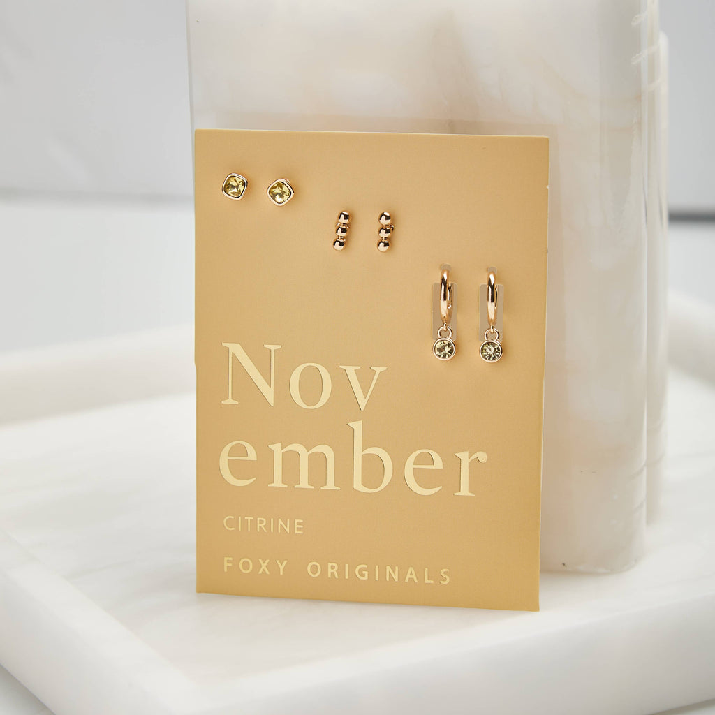 November Birthstone Mix & Match Earring Set | Spring 2026