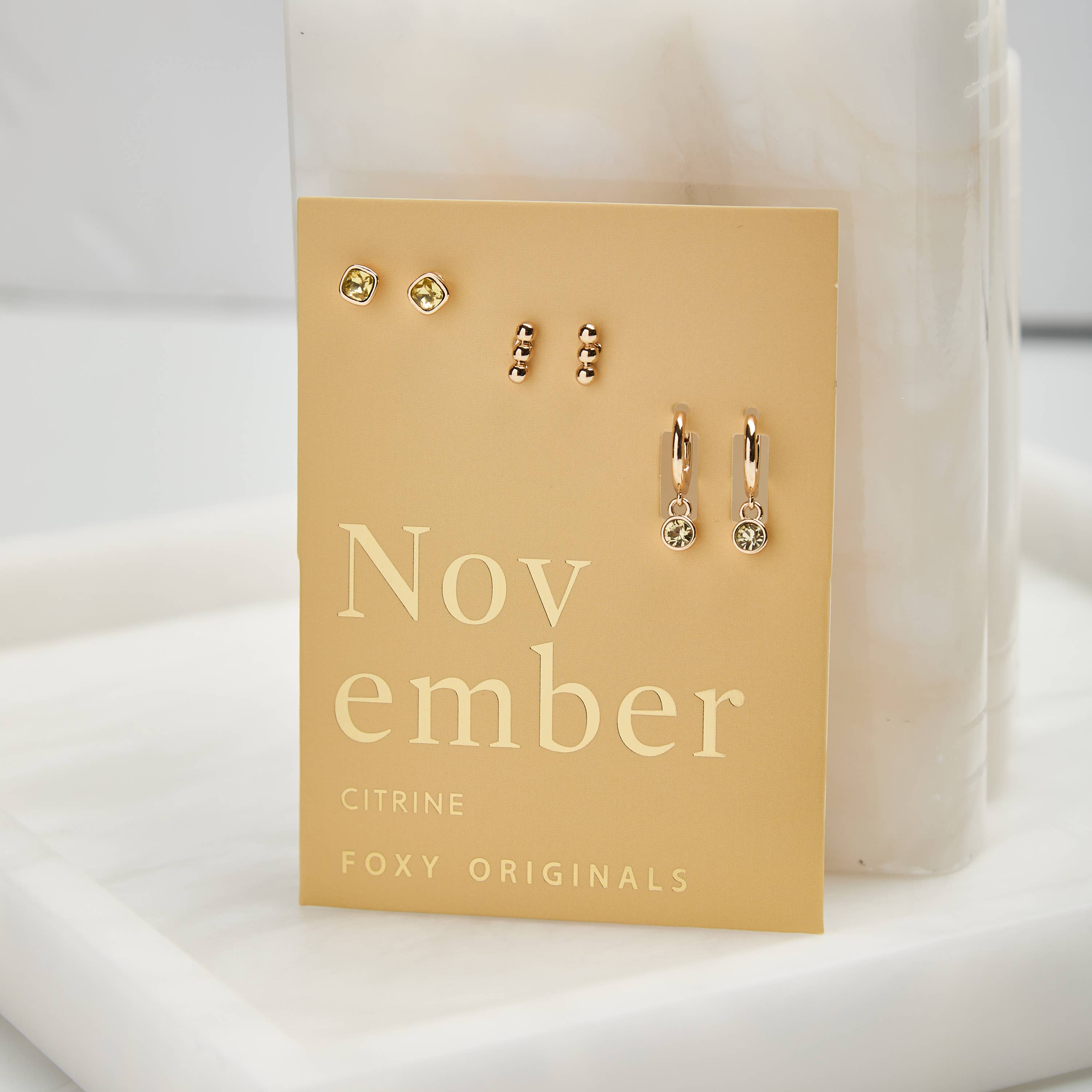 November Birthstone Mix & Match Earring Set | Spring 2026