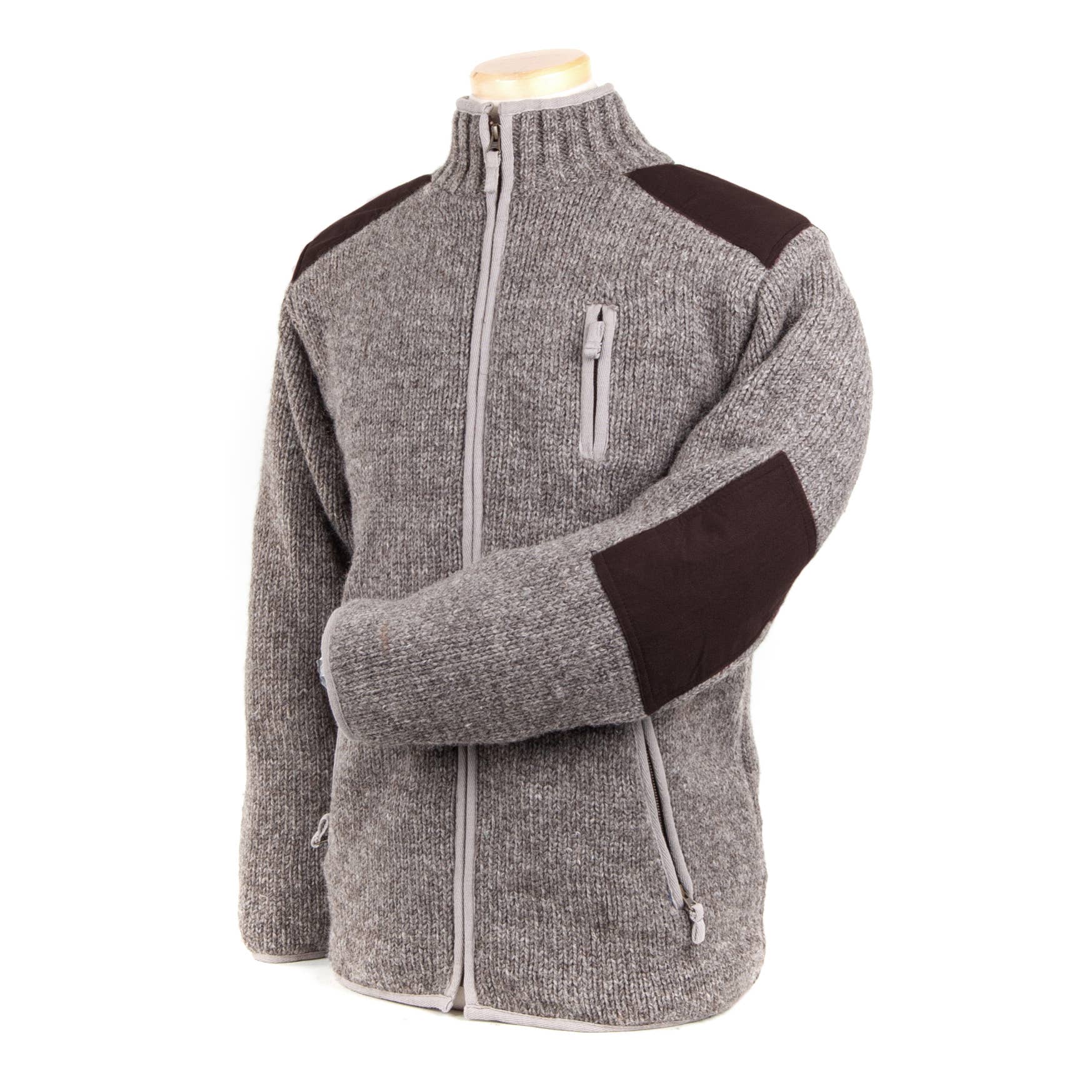 Oxford Full-Zip Wool Sweater