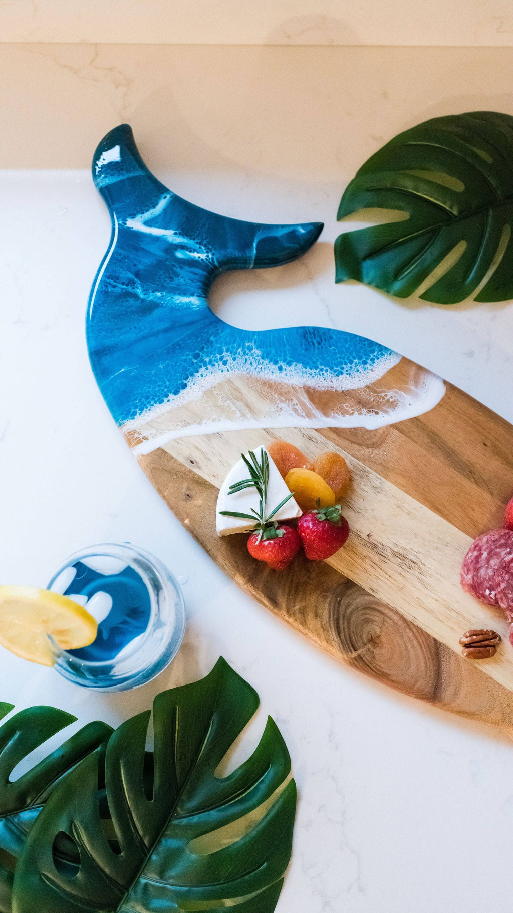 Resin Whale Charcuterie Board