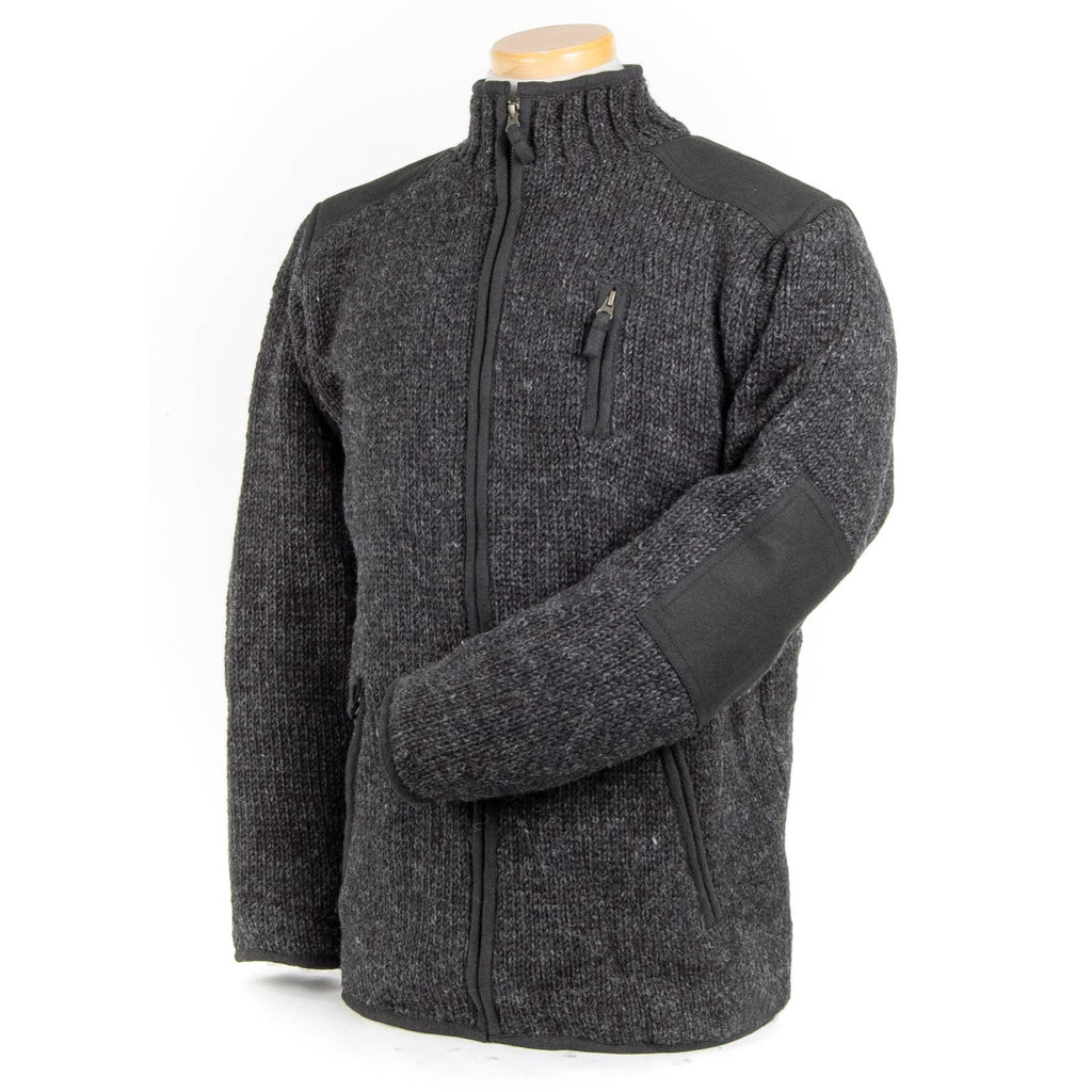 Oxford Full-Zip Wool Sweater