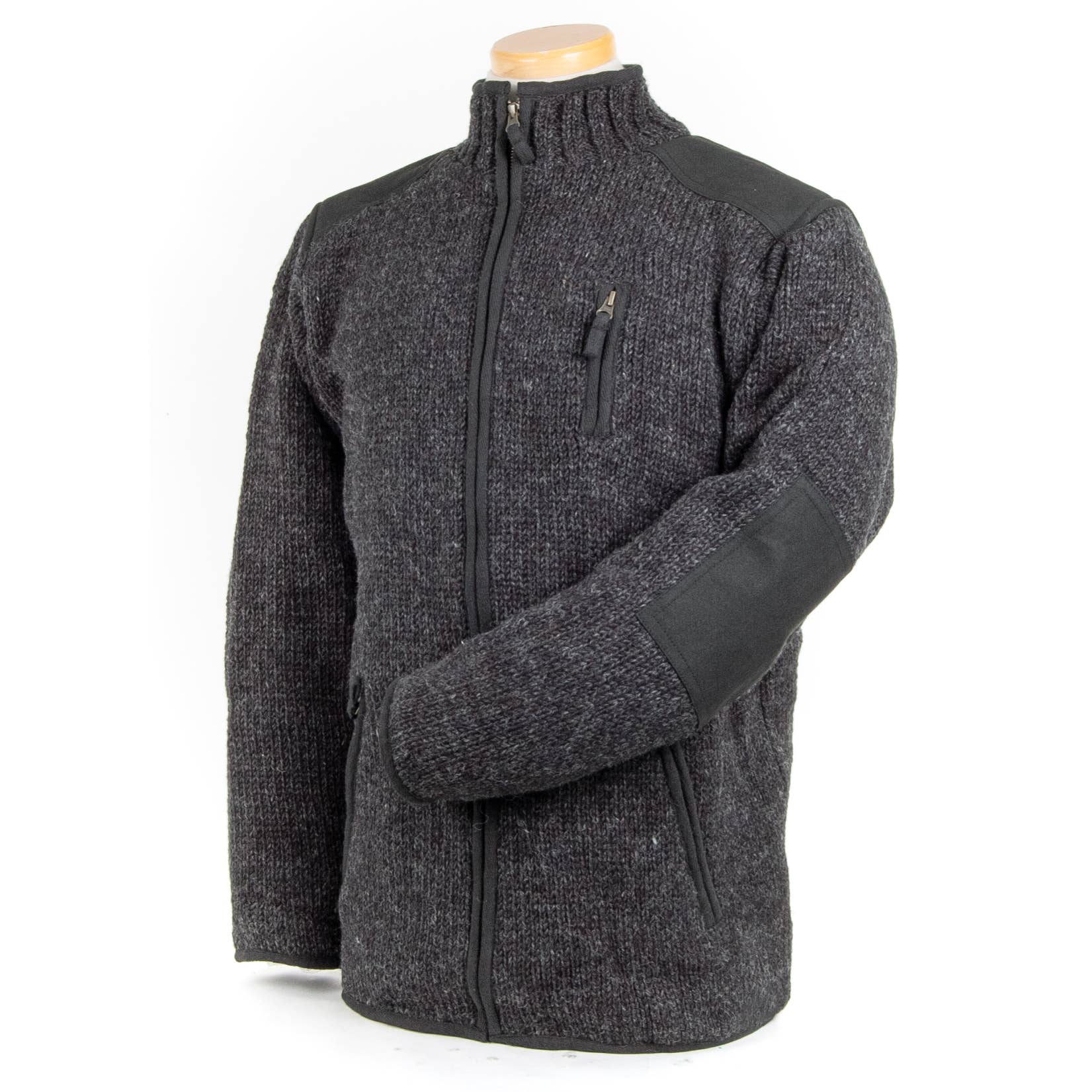 Oxford Full-Zip Wool Sweater