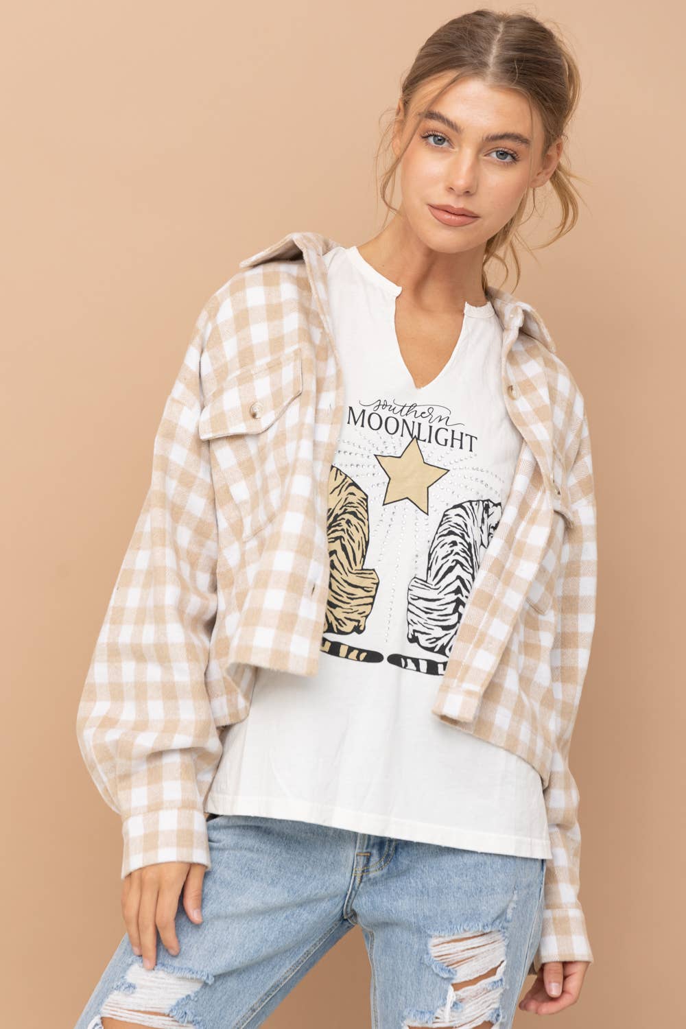 Cropped Shirt Jacket