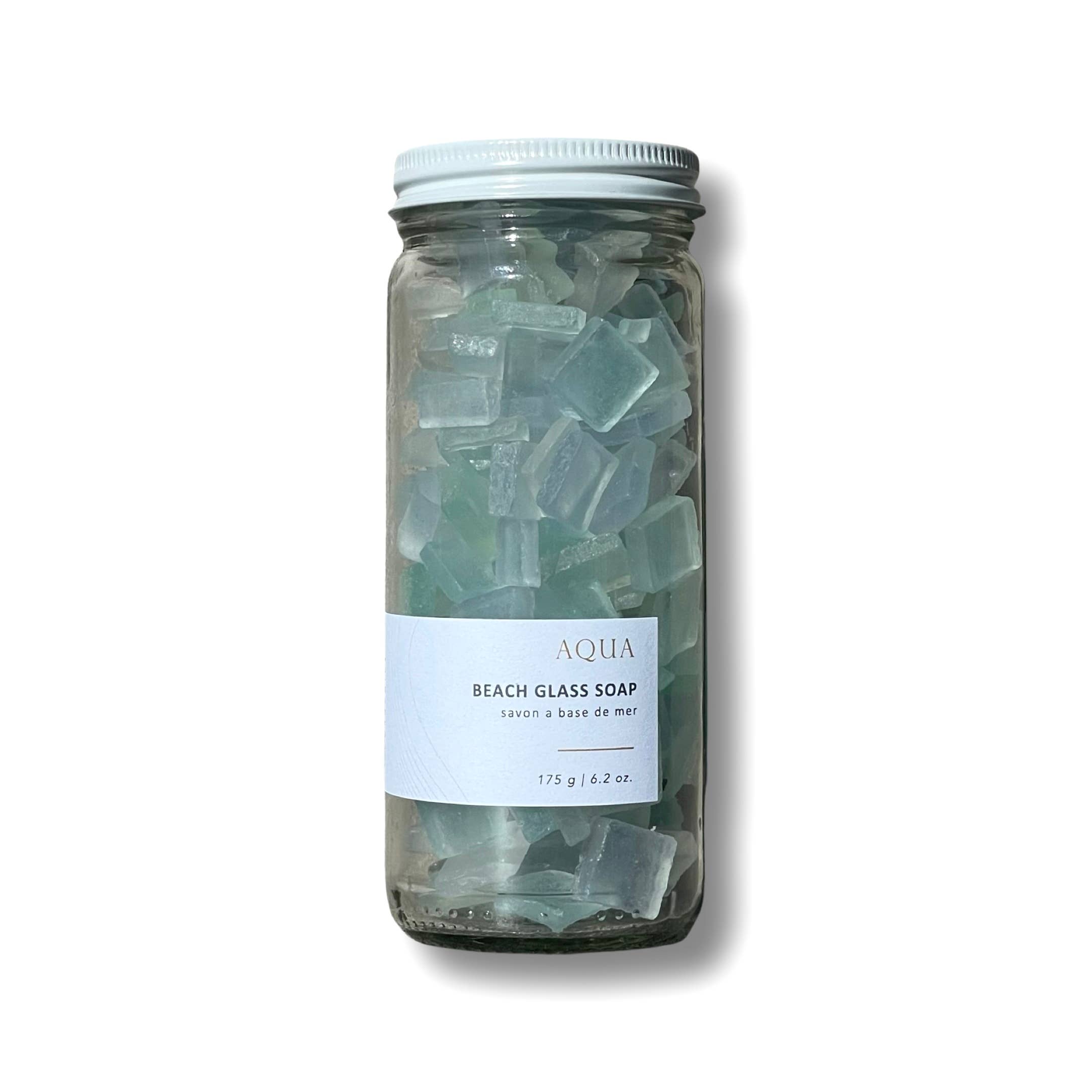 Aqua Sea Glass Glass Soap
