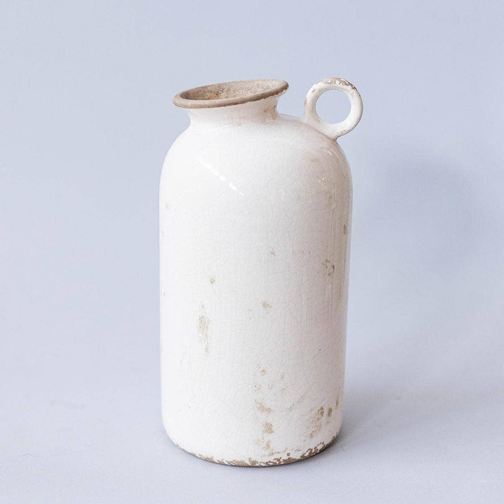 Large Ceramic Vase with Handle