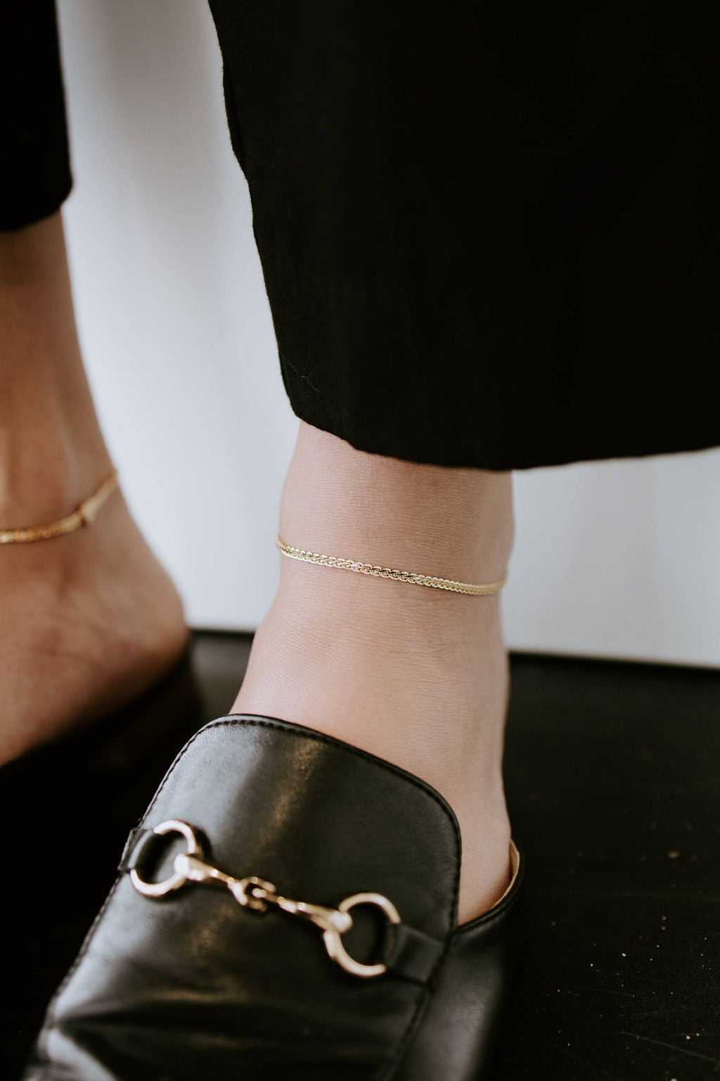 Gold Braided Chain Anklet