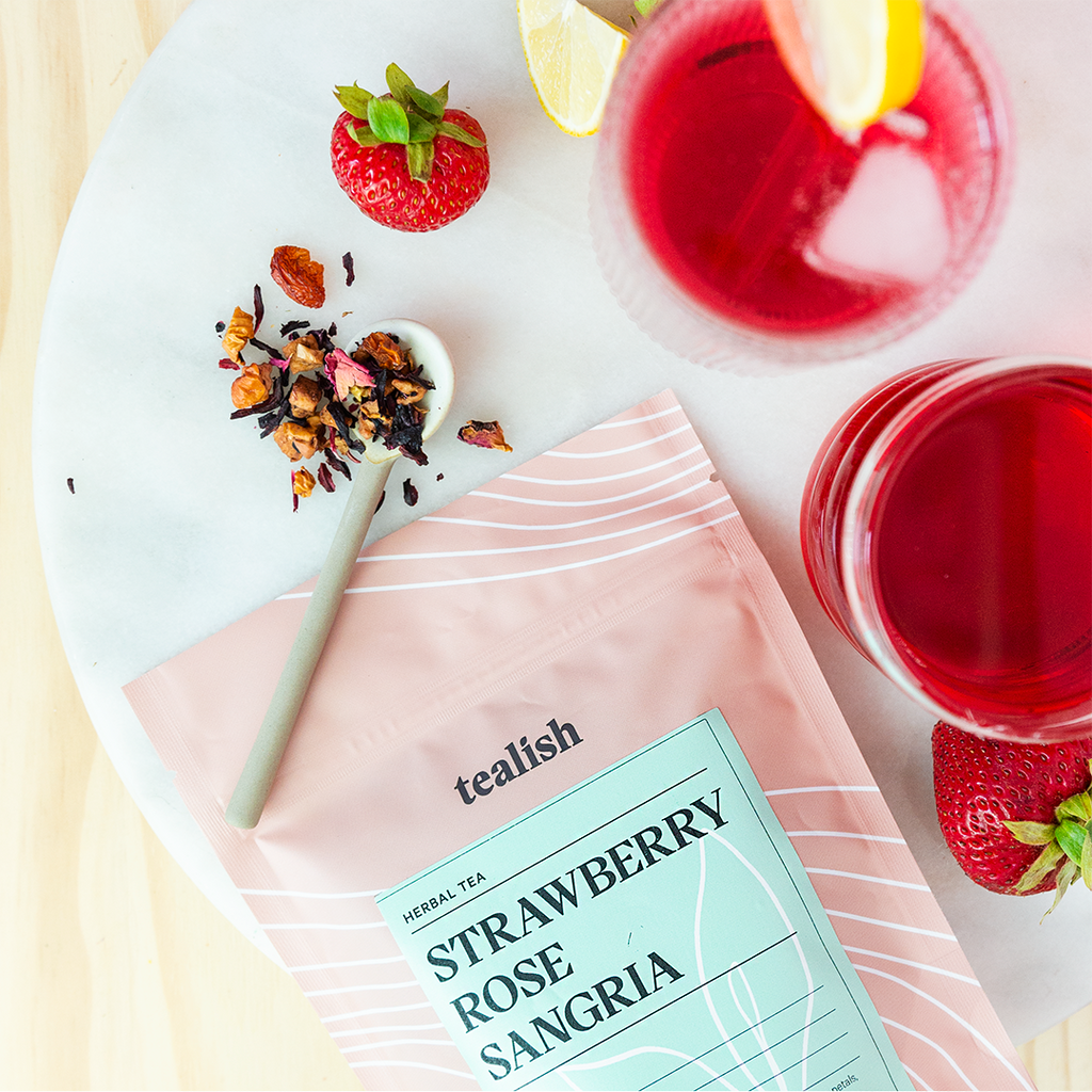 Strawberry Rose Sangria - Herbal Tea: 50g pouch