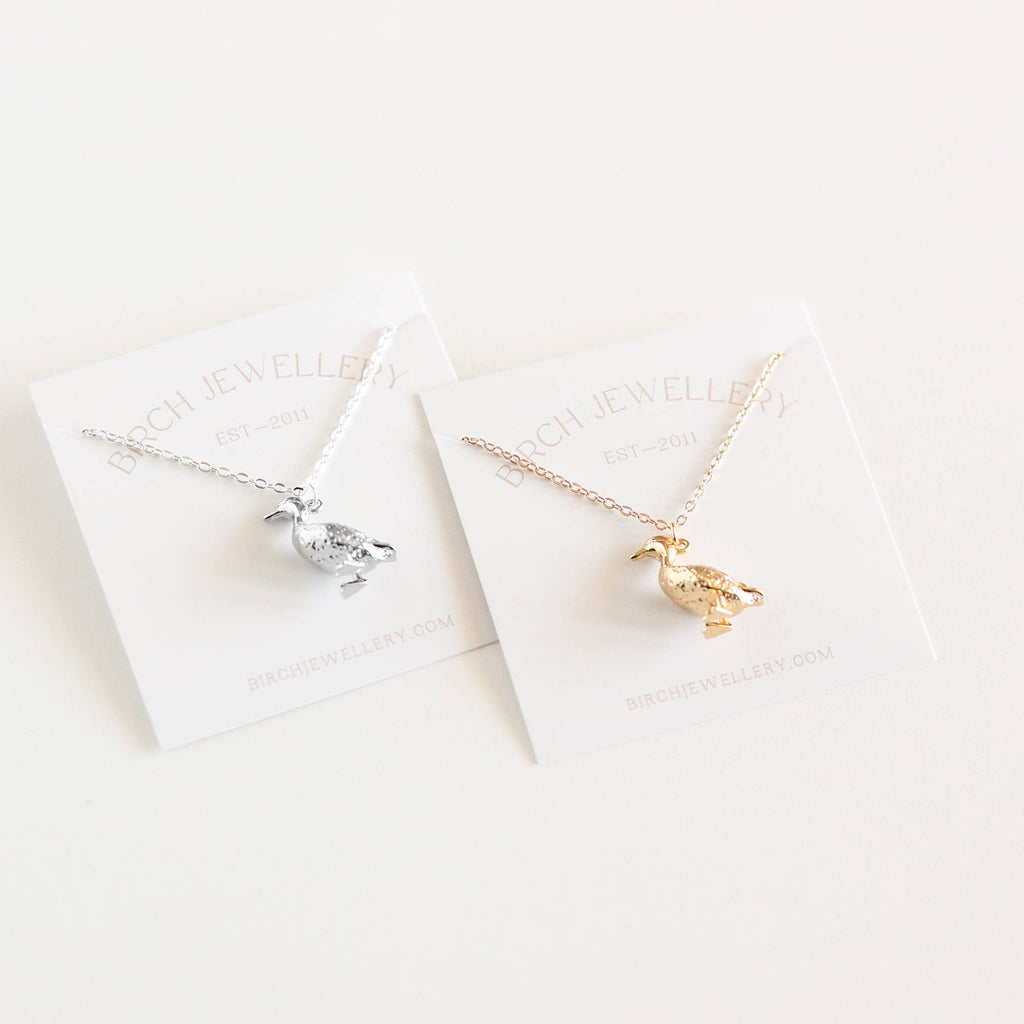 Duck Necklace: Yellow Gold