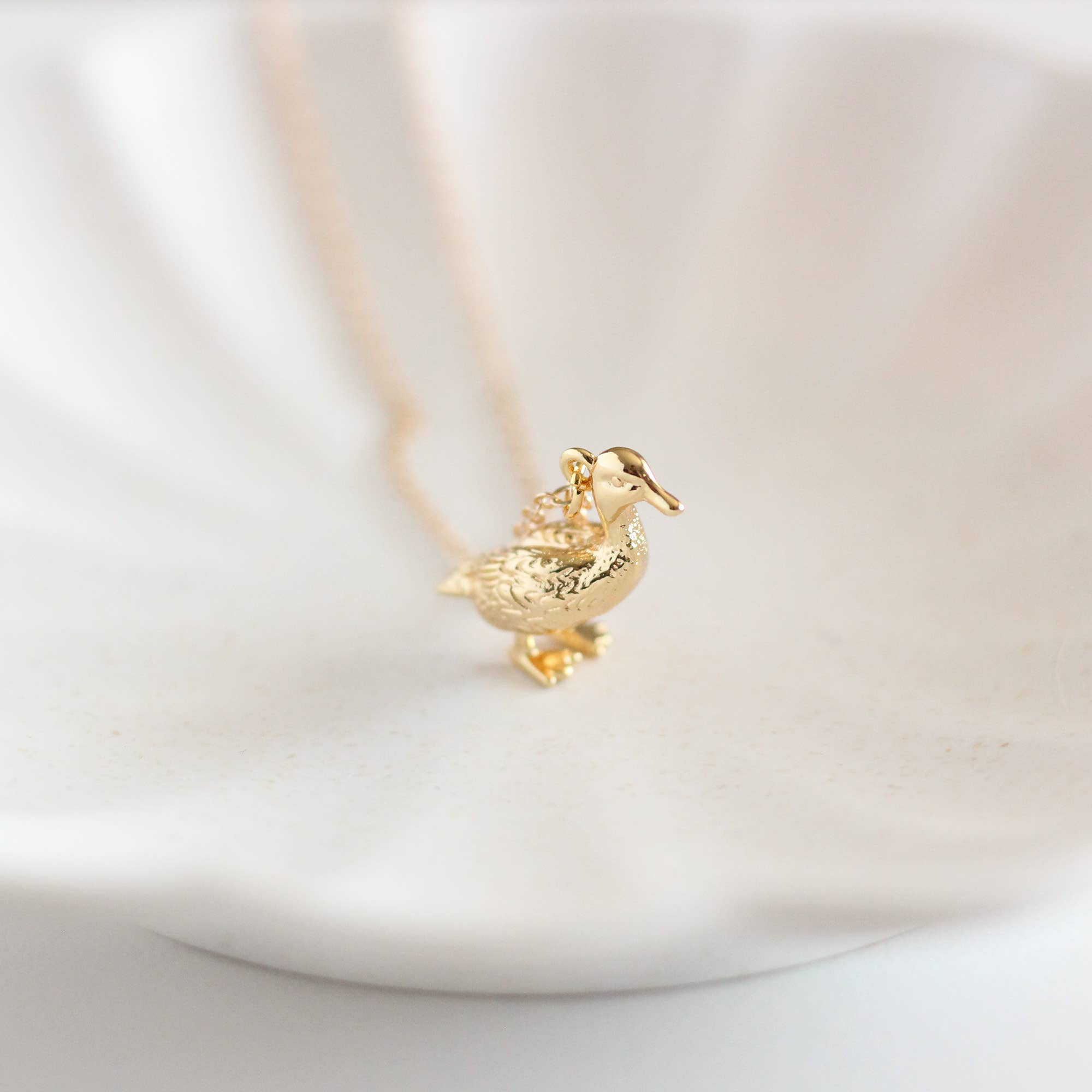 Duck Necklace: Silver