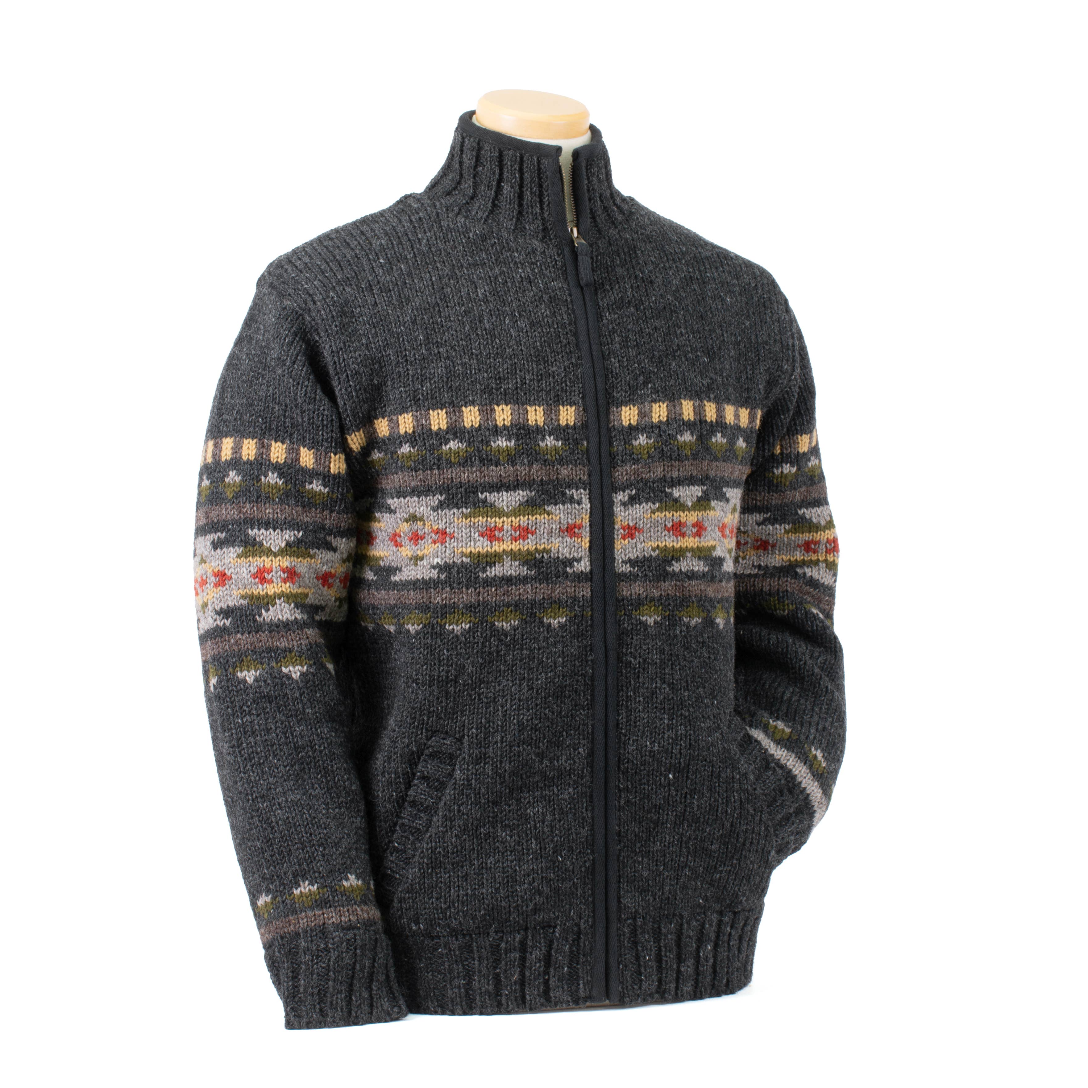 Austin Western Zip Cardigan – Hand Crafted Wool Sweater