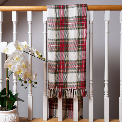 100% Cotton Plaid Throw 50x60