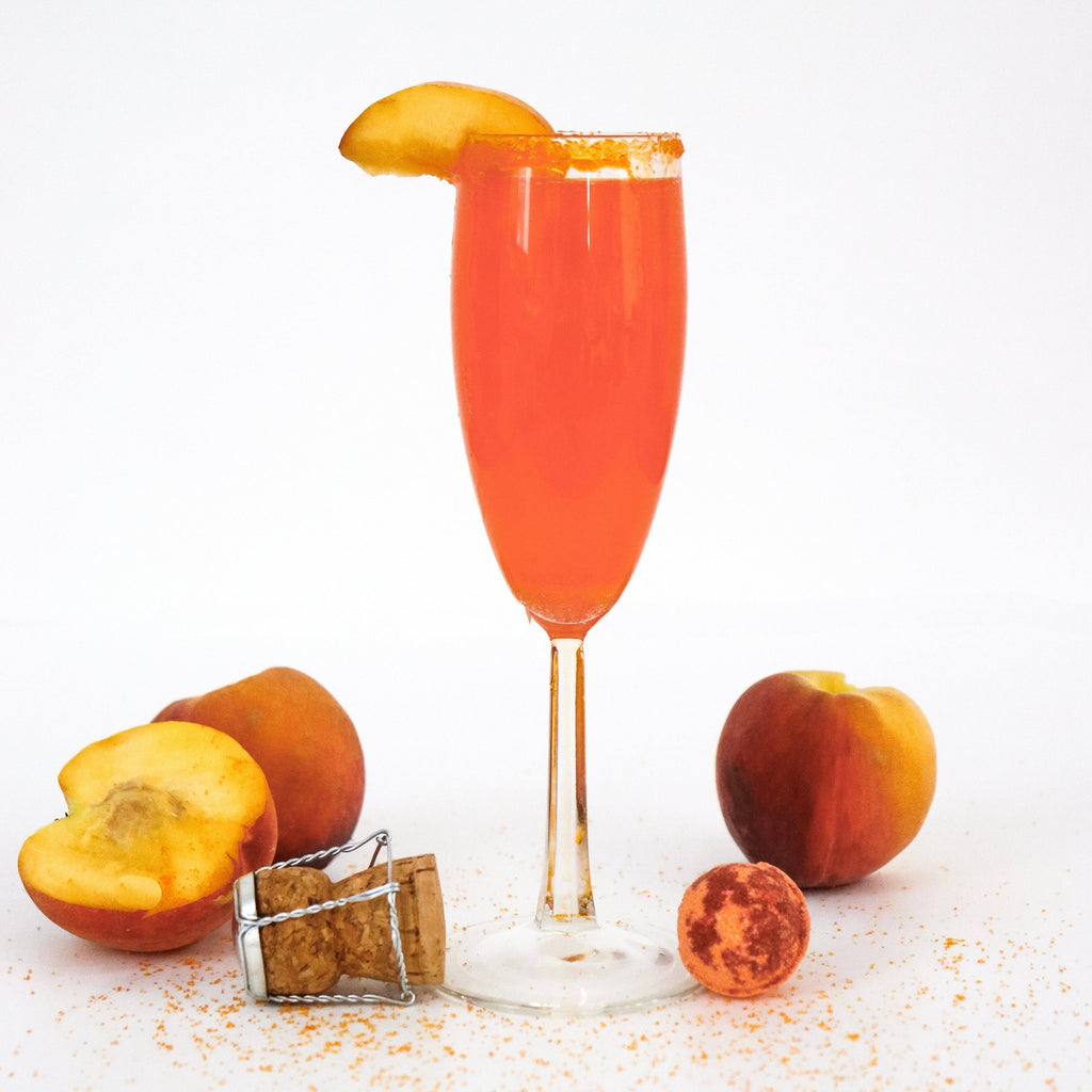 Cocktail Bombs | Peach Bellini