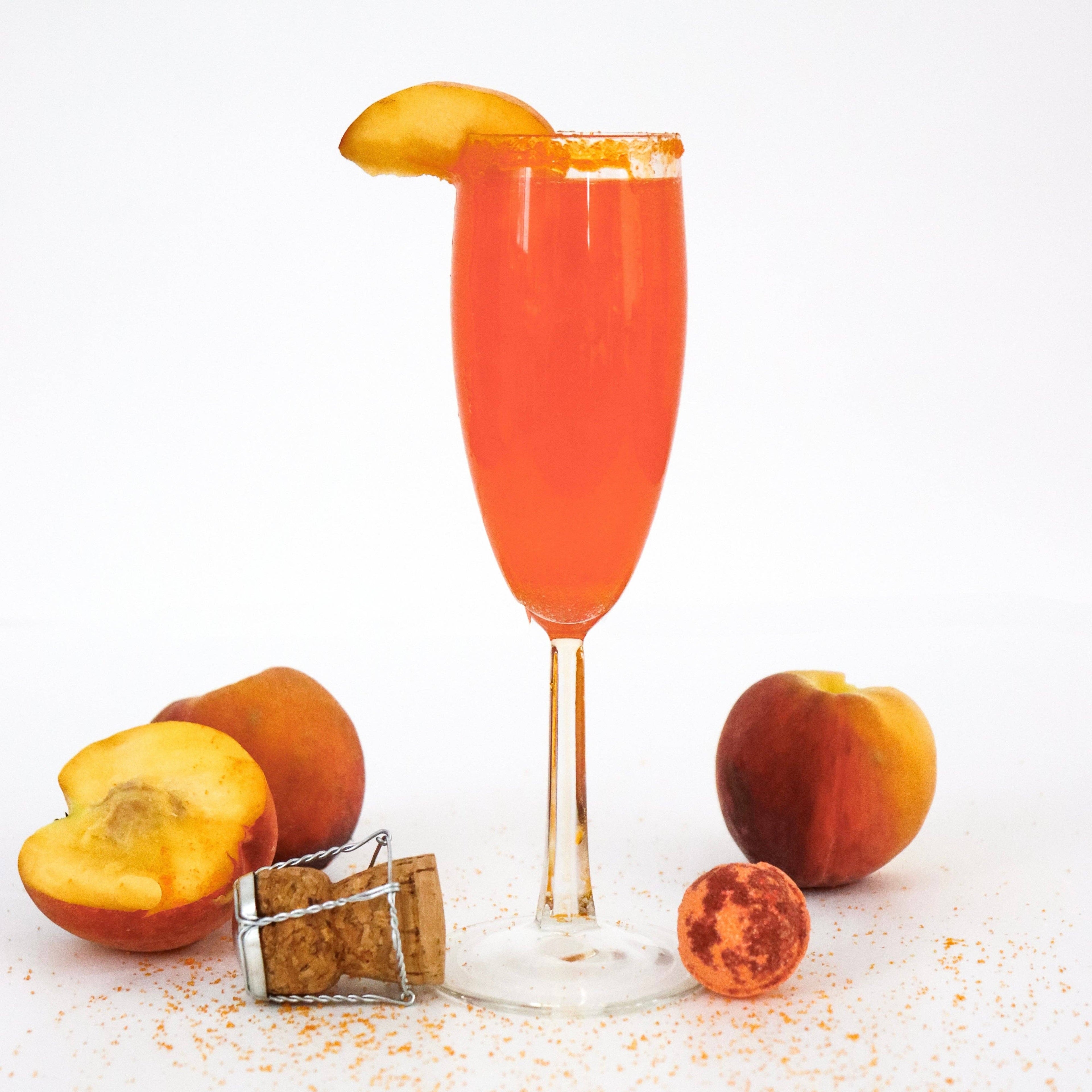 Cocktail Bombs | Peach Bellini