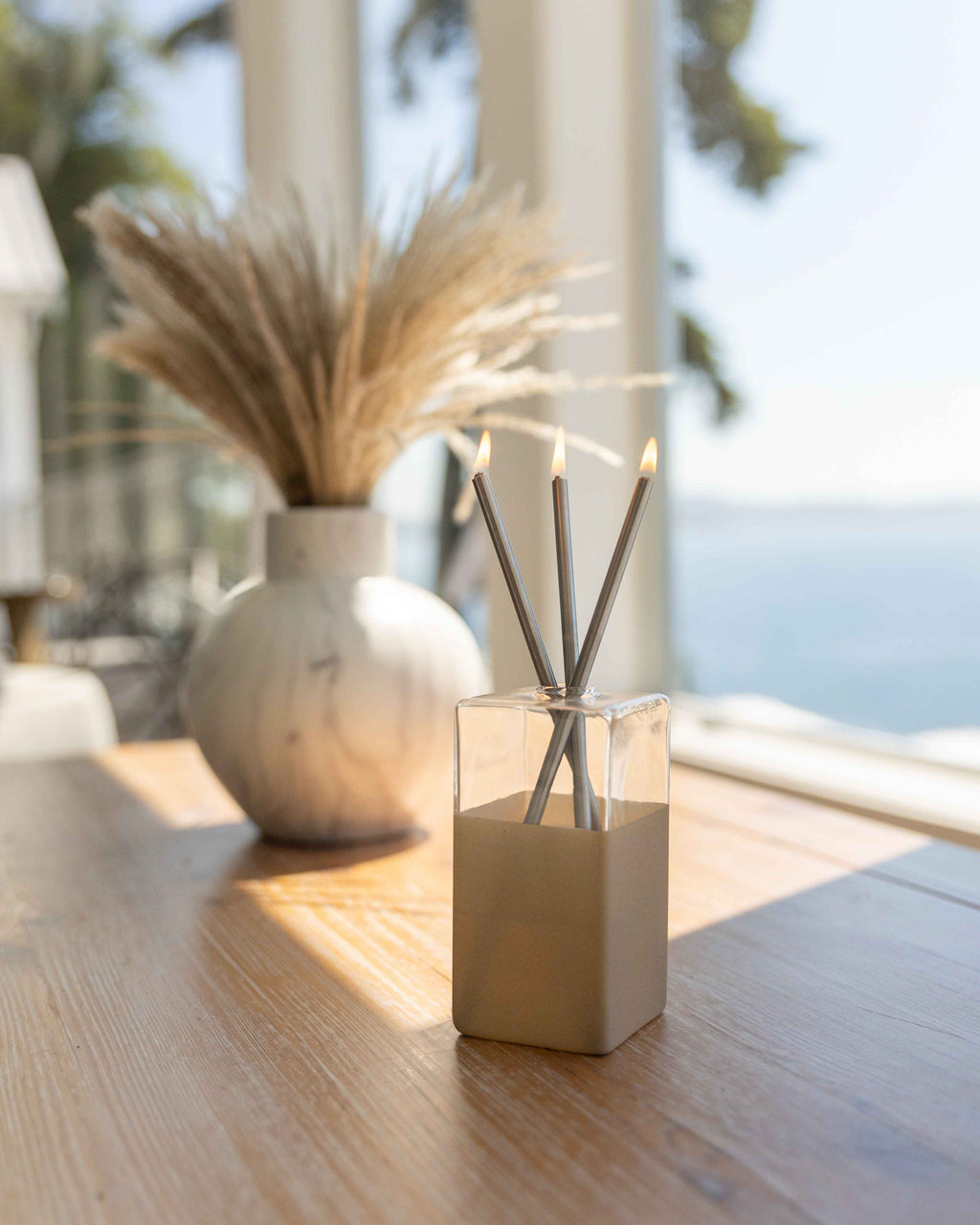 Silver Everlasting Candle  (3-pack)