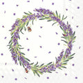 Lunch Napkin 20pk - Lavender Wreath