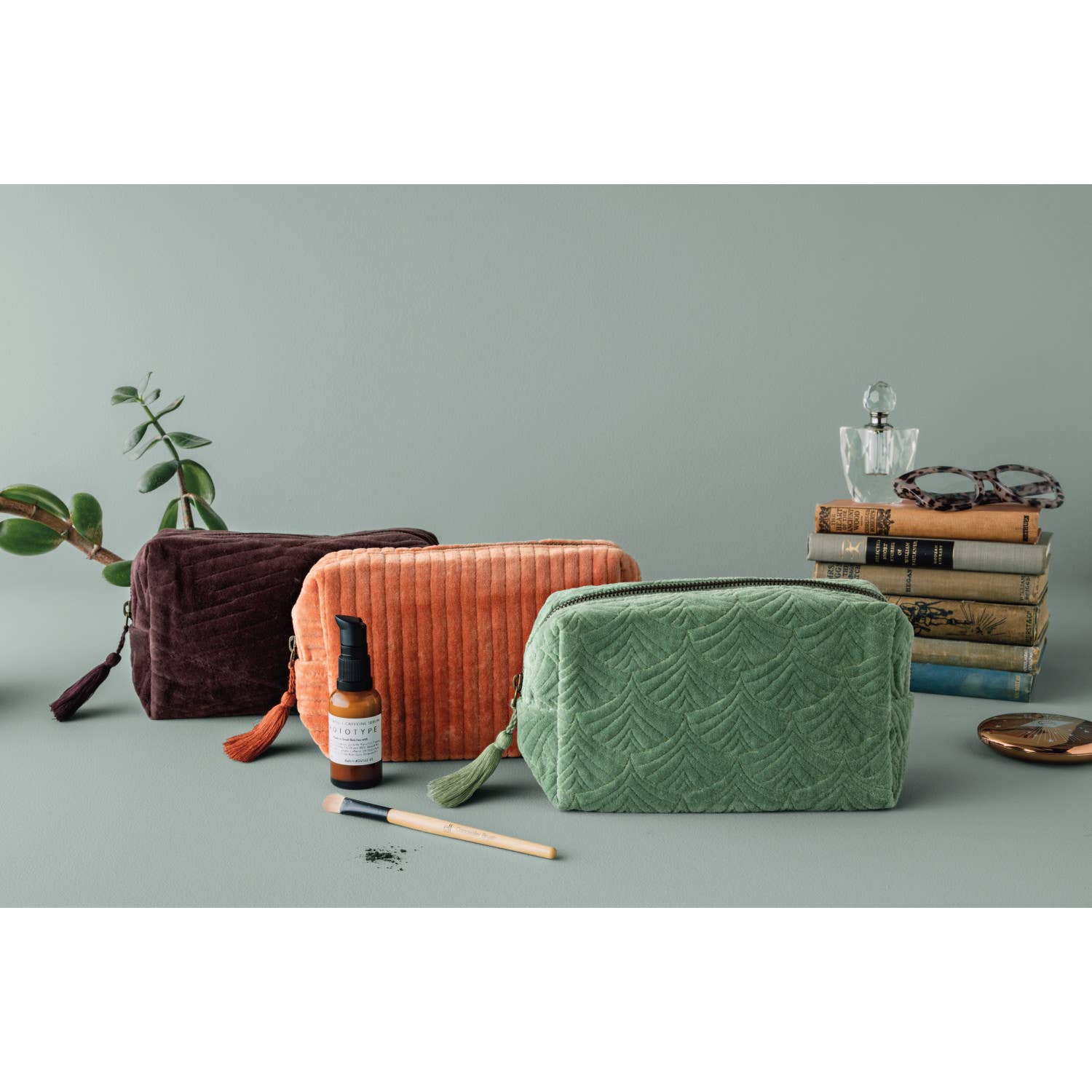 Danica Studio Jade Quilted Cosmetic Bag