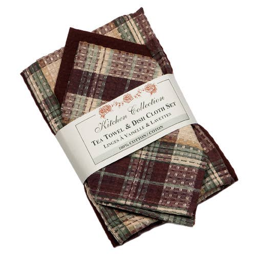 2 Tea Towel + 2 Dish Cloths Set - Alaska