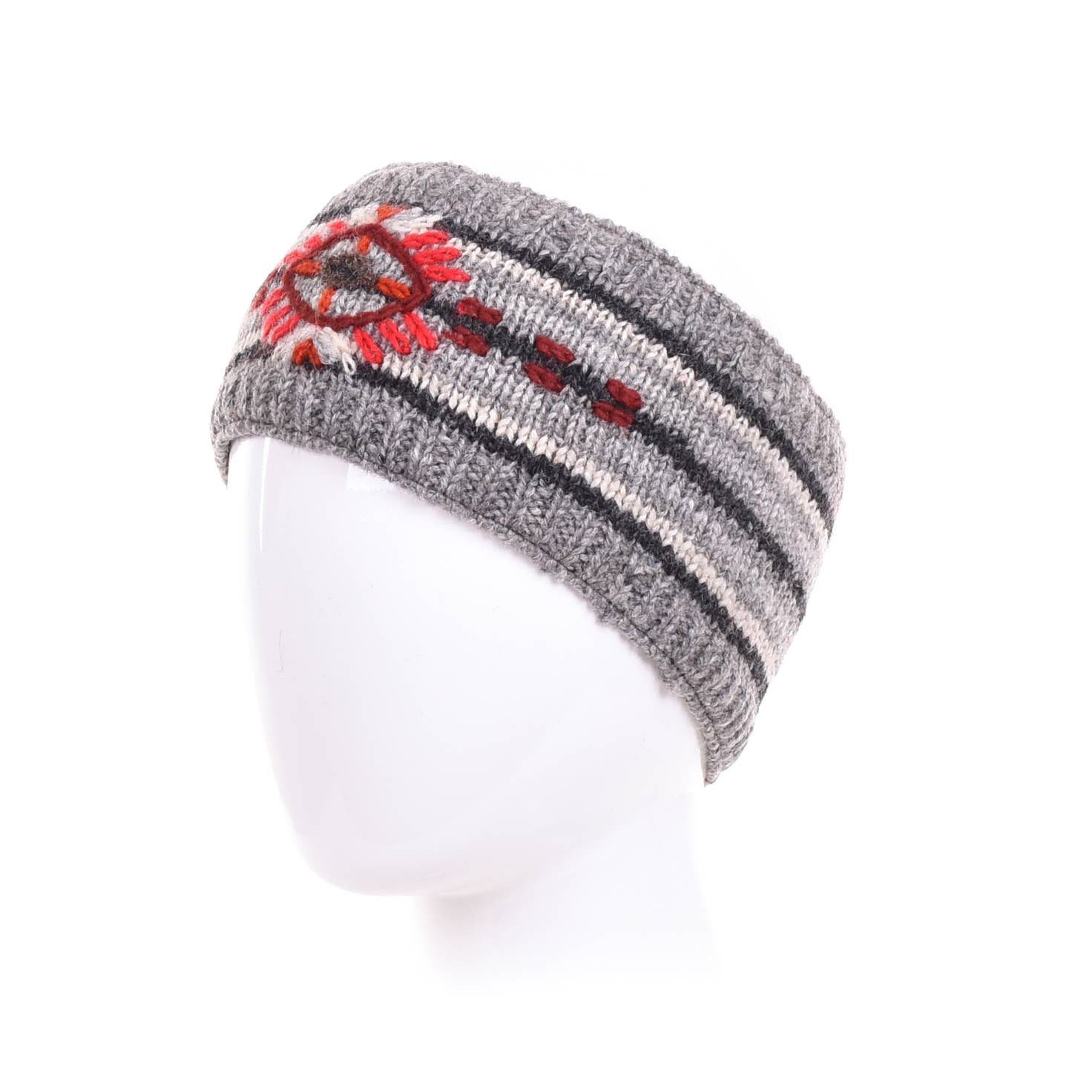 Mika Wool Knit Headband with Southwest Stitching