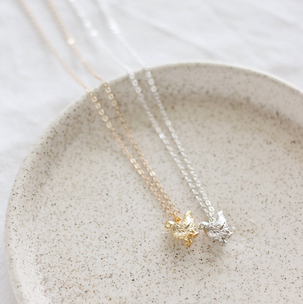 Chicken Necklace: Yellow Gold