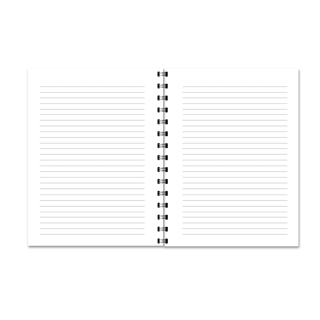 Blue Floral Honeybee Notebook