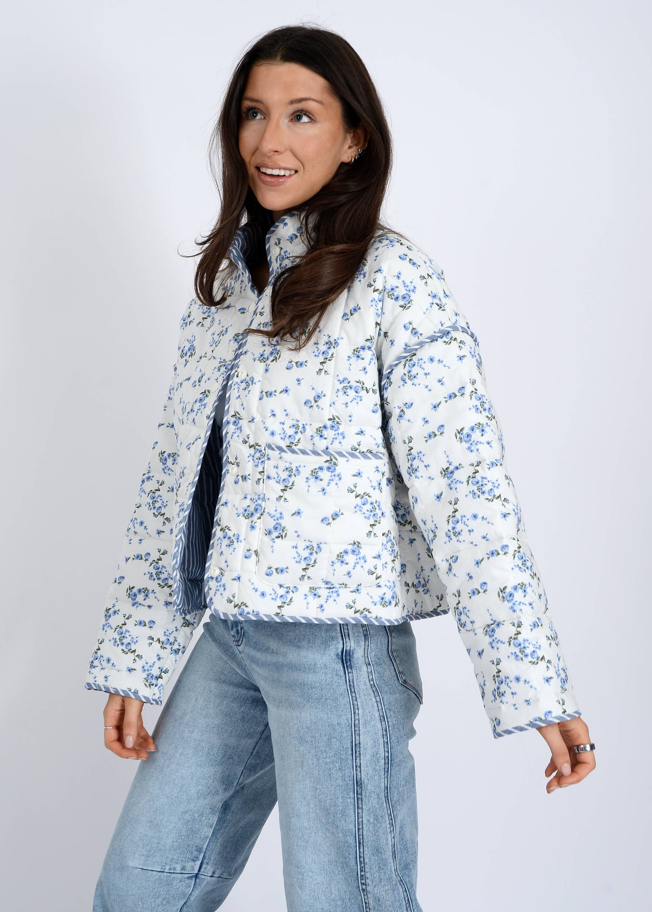 AIME REVERSIBLE QUILT LADIES JACKET - 56J007S