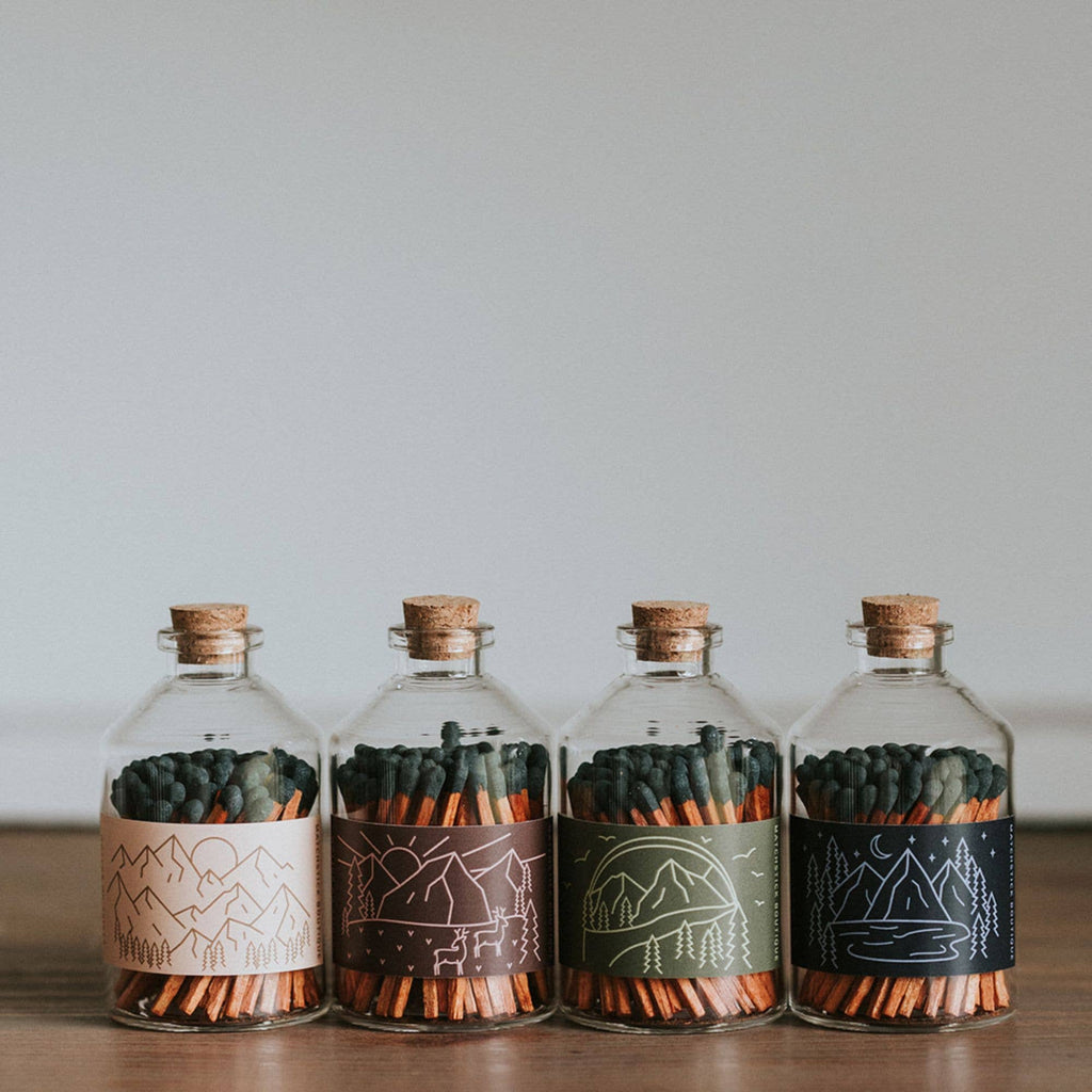 Evergreen Mountains Apothecary Jar