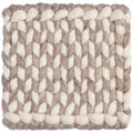 Heirloom Braid Felt Wool Trivet - Flint