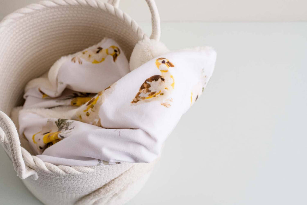 Ducklings Minky Baby Blanket