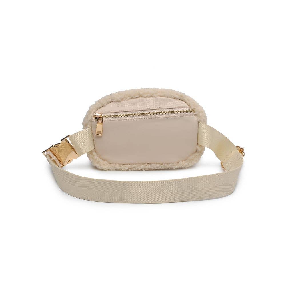 Santi Sherpa Shearling Belt Bag Fanny Pack