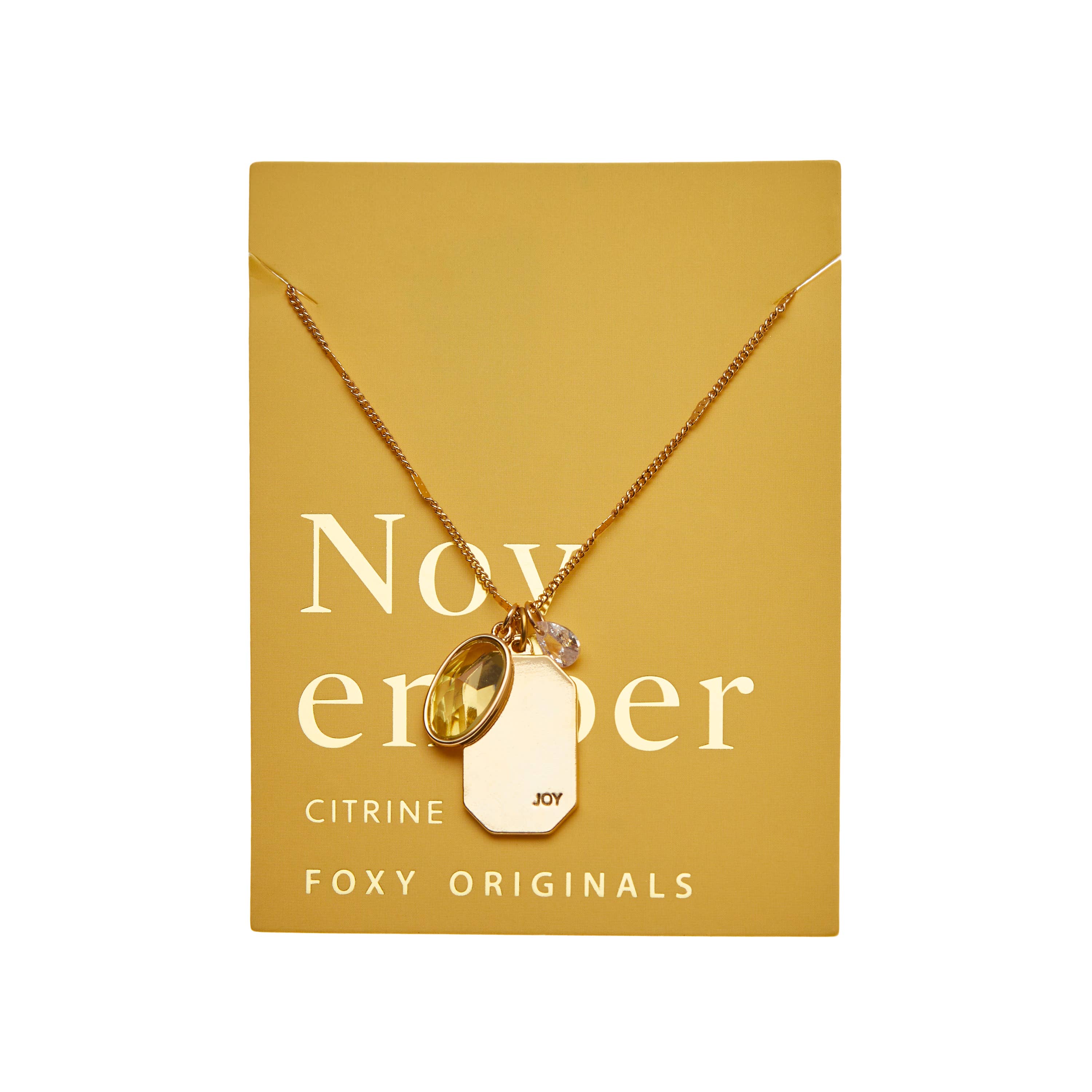 November Birthstone Necklace