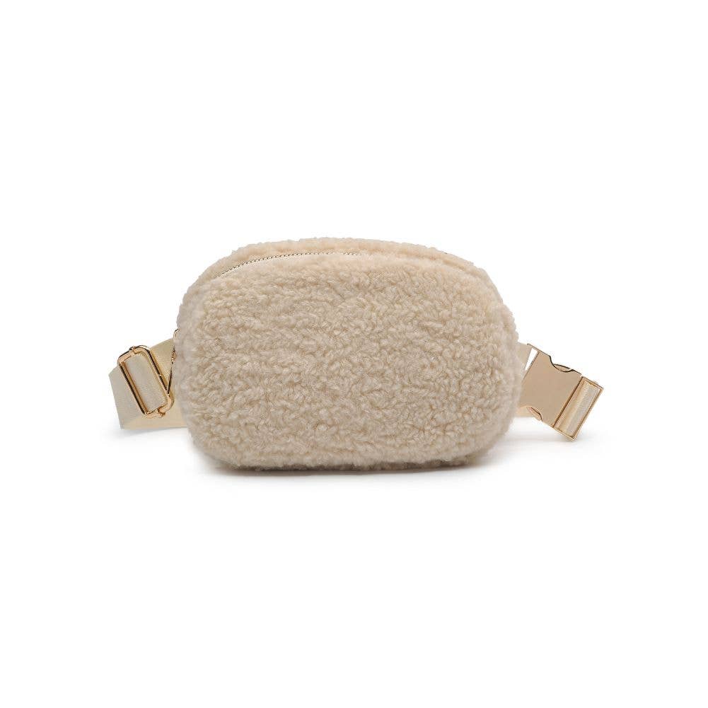 Santi Sherpa Shearling Belt Bag Fanny Pack