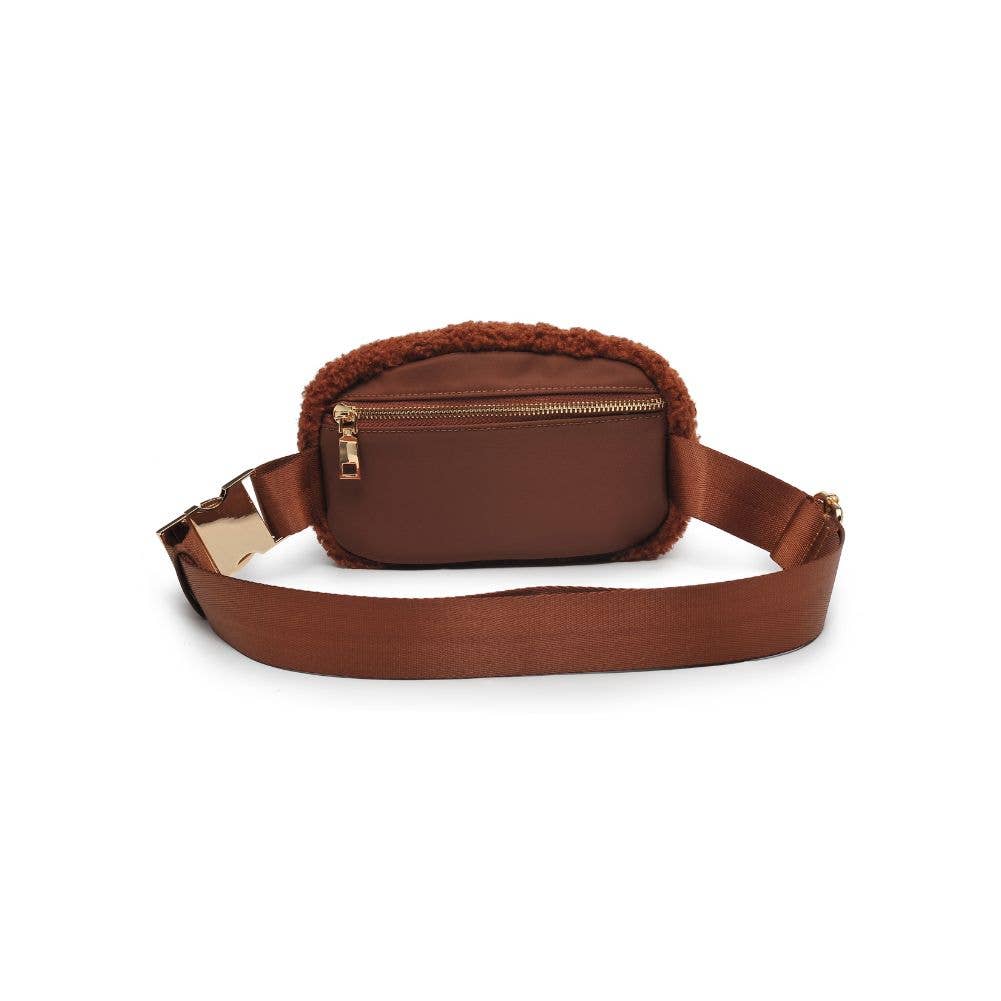 Santi Sherpa Shearling Belt Bag Fanny Pack
