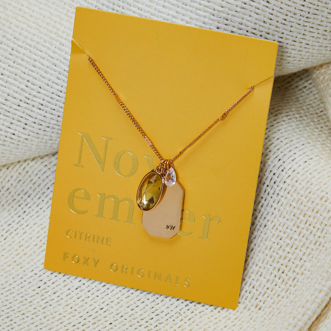 November Birthstone Necklace